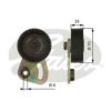GATES T39019 Tensioner Pulley, v-ribbed belt